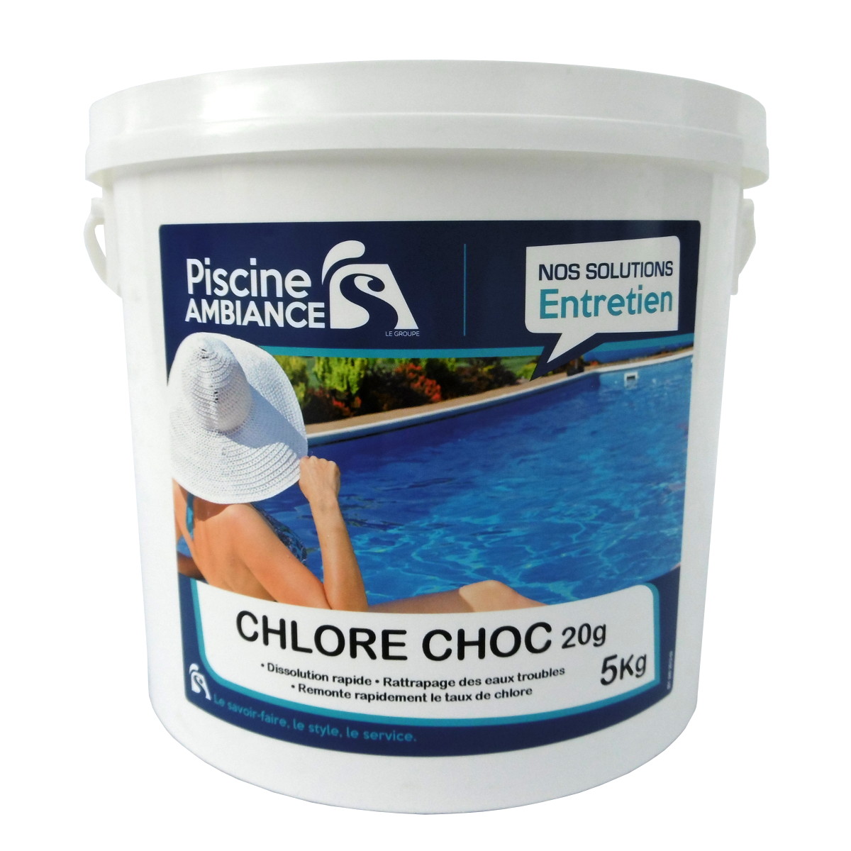 Chlore choc 20g 5kg | PISCINE AMBIANCES - E-shop Piscine Ambiances