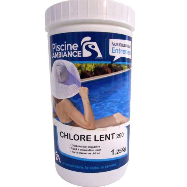 Chlore lent 1,250 kg | PISCINE AMBIANCES