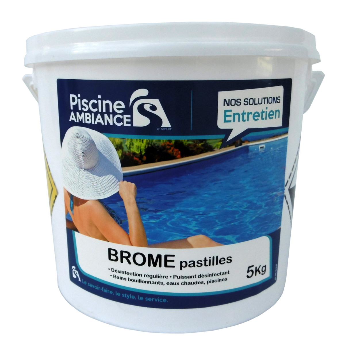 Brome pastilles 5kg  PISCINE AMBIANCES - E-shop Piscine Ambiances