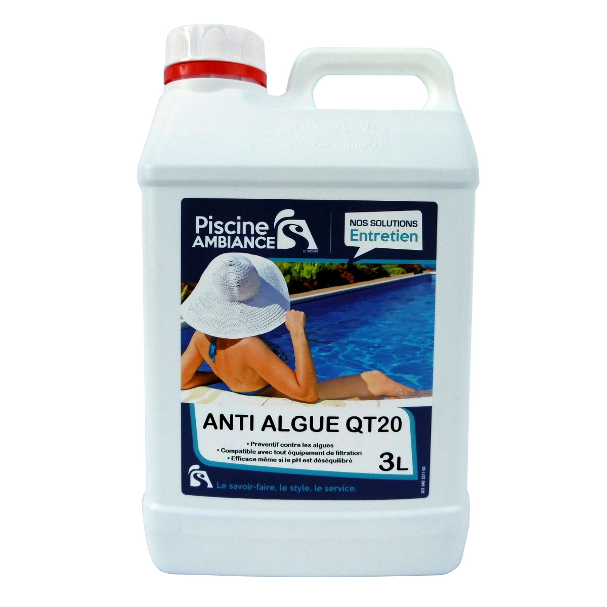 Anti algues QT20 3L  PISCINE AMBIANCES - E-shop Piscine Ambiances
